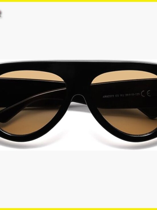 Accessories - Retro 90s Aviator Sunglasses Oversized Wrap Y2K Chic Rectangle Shades
